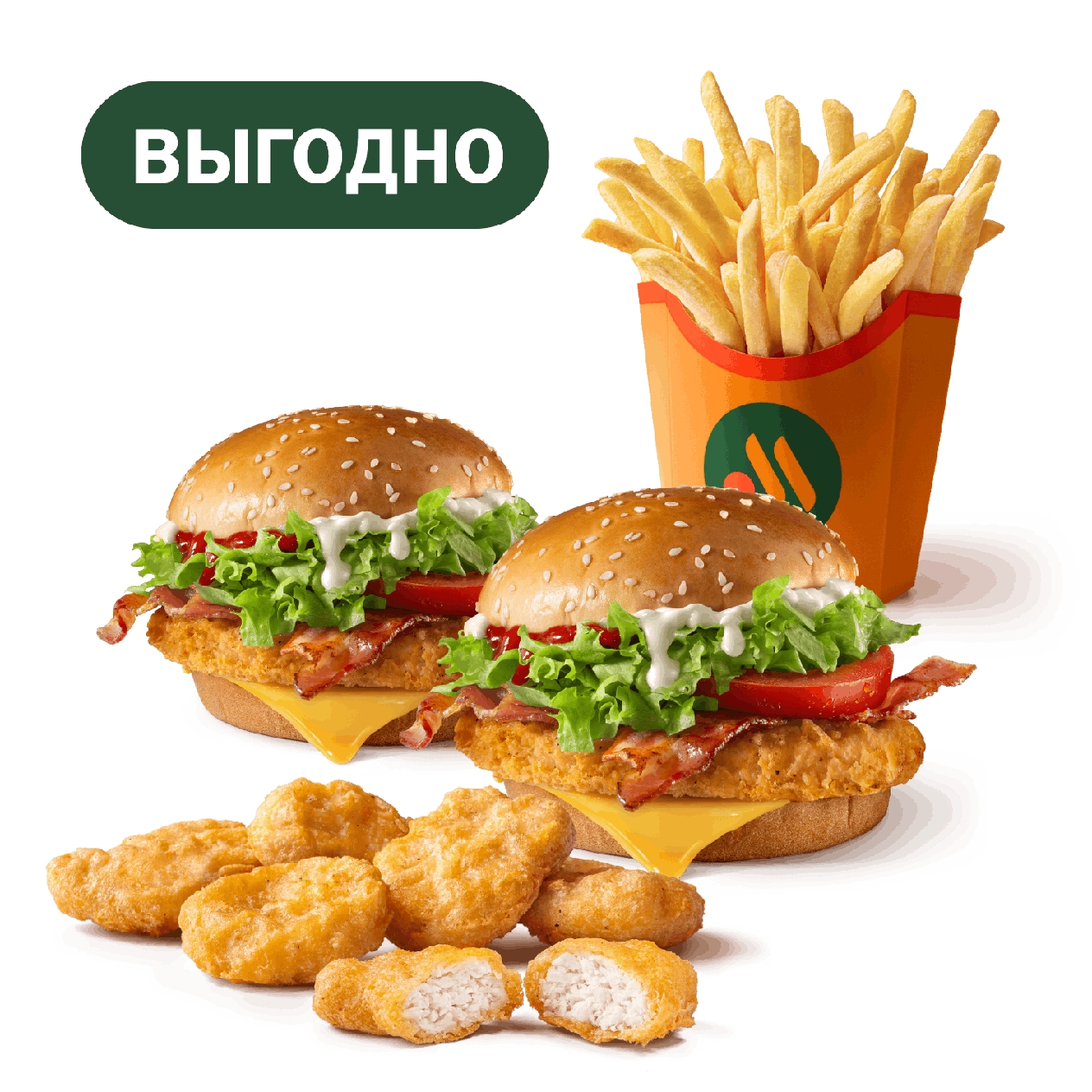 Сет Чикен Премьер с Наггетсами - «Вкусно и Точка»