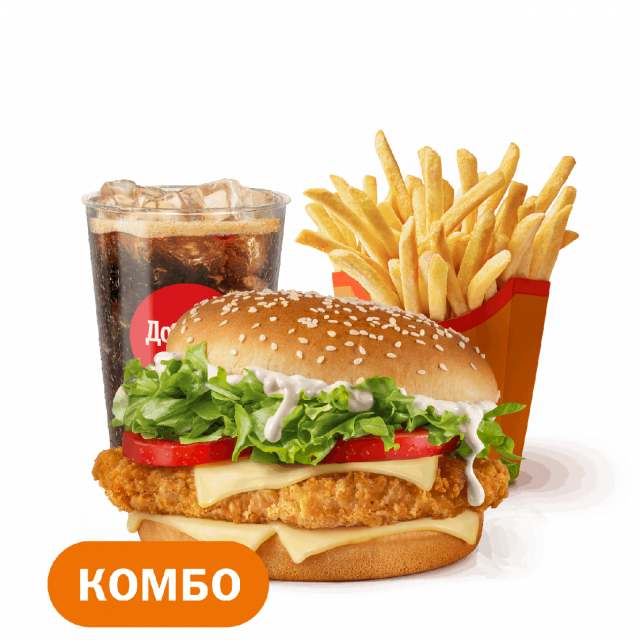 ​​​​​​Биг Чикен Бургер Комбо - «Вкусно и Точка»
